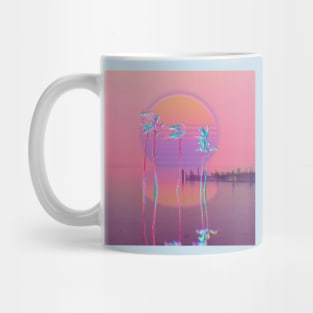 Retrowave sunset aesthetic Mug